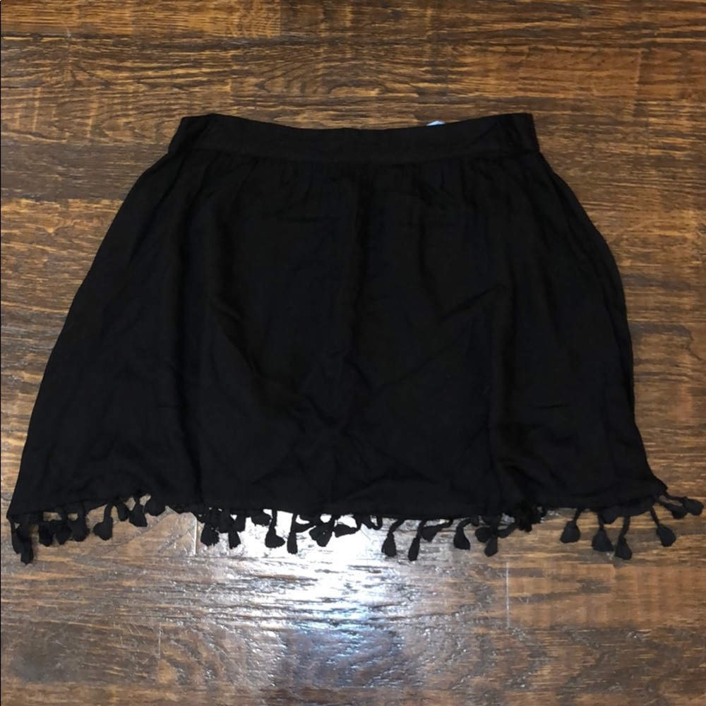 Black Tassel Skirt